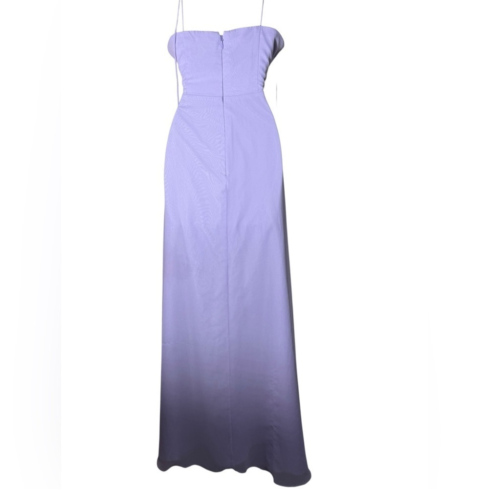 Azazie Mady purple chiffon women maxi Dress size A8 - Picture 9 of 16